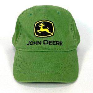 John Deere Toddler Green Baseball Hat Cap Embroidered Logo One Size Kids